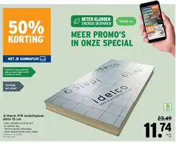 GAMMA A-therm PIR isolatieplaat dikte 10 cm aanbieding