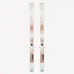 Decathlon All mountain ski's met bindingen voor dames Patrol 80, beige en hout aanbieding
