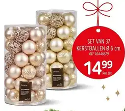 Brico Set van 37 kerstballen aanbieding