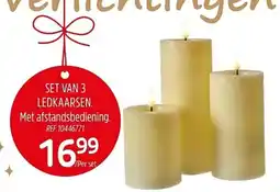 Brico Set van 3 ledkaarsen. aanbieding