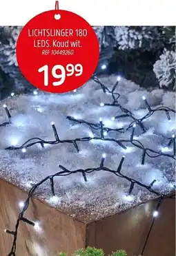 Brico Lichtslinger 180 leds. koud wit aanbieding
