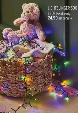 Brico Lichtslinger 500 leds meerkleurig aanbieding
