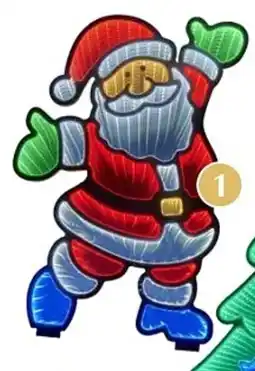 Brico Spiegel met licht kerstman aanbieding