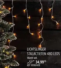 Brico Lichtslinger stalactieten 480 leds aanbieding