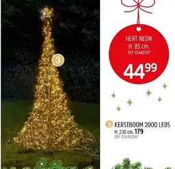 Brico Kerstboom 2000 leds aanbieding