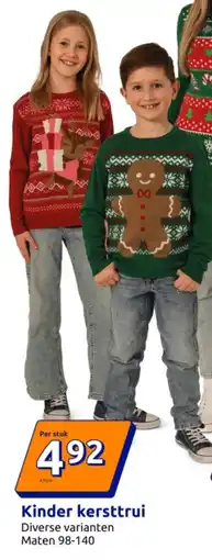 Action Kinder kersttrui aanbieding