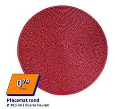 Action Placemat rond aanbieding