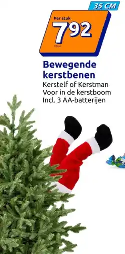 Action Bewegende 35 CM kerstbenen aanbieding