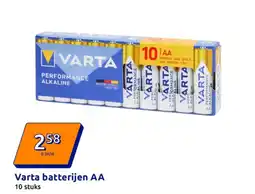 Action Varta batterijen AA aanbieding