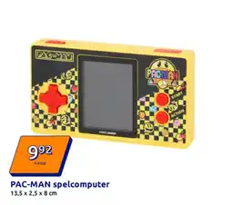 Action PAC-MAN spelcomputer aanbieding