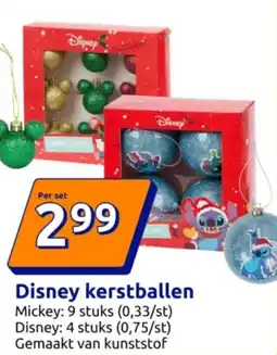 Action Disney kerstballen aanbieding