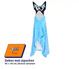 Action Deken met capuchon aanbieding