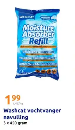Action Washcat vochtvanger navulling aanbieding