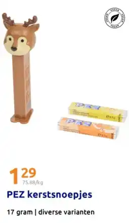 Action PEZ kerstsnoepjes aanbieding