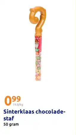 Action Sinterklaas chocoladestaf aanbieding