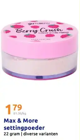Action Max & More settingpoeder aanbieding