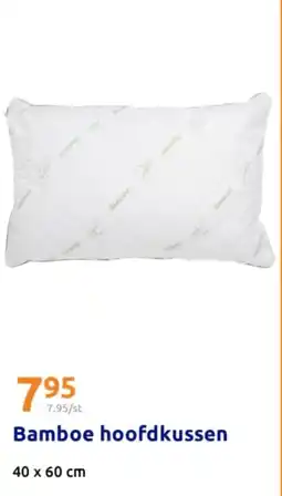Action Bamboe hoofdkussen aanbieding