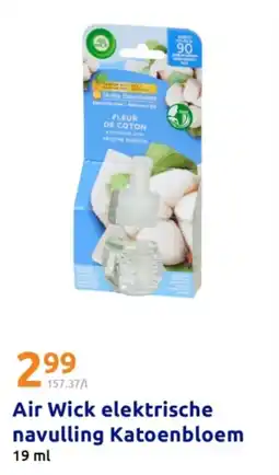 Action Air Wick elektrische navulling Katoenbloem aanbieding