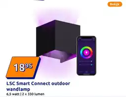 Action LSC Smart Connect outdoor wandlamp aanbieding