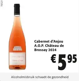 Colruyt Cabernet d'Anjou A.O.P. Château de Brossay 2024 aanbieding