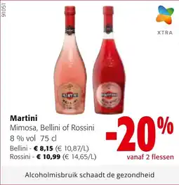 Colruyt Martini Bellini aanbieding