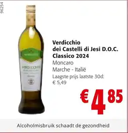 Colruyt Verdicchio dei Castelli di Jesi D.O.C. Classico 2024 aanbieding