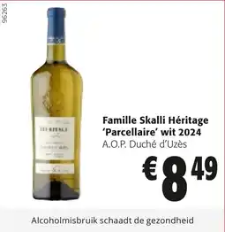 Colruyt Famille Skalli Héritage 'Parcellaire' wit 2024 aanbieding