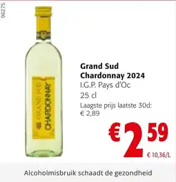 Colruyt Grand Sud Chardonnay 2024 aanbieding