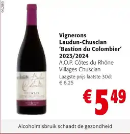 Colruyt Vignerons Laudun-Chusclan 'Bastion du Colombier' 2023/2024 aanbieding