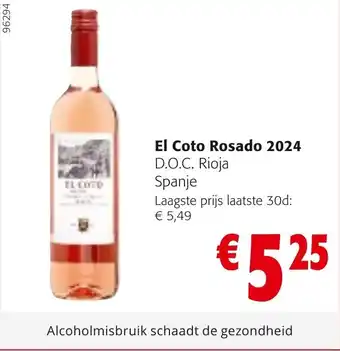 Colruyt El Coto Rosado 2024 aanbieding