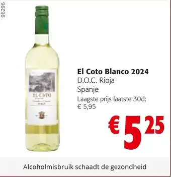 Colruyt El Coto Blanco 2024 aanbieding