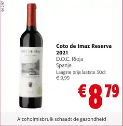 Colruyt Coto de Imaz Reserva 2021 aanbieding