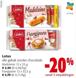 Colruyt Lotus Madeleine aanbieding