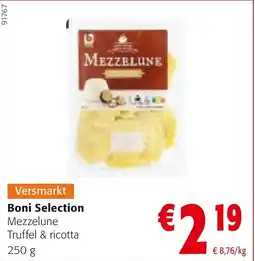Colruyt Boni Selection Mezzelune Truffel & ricotta aanbieding