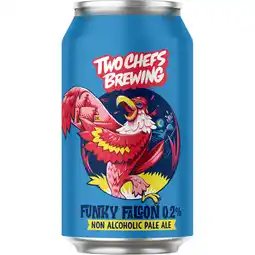 Albert Heijn Two Chefs Brewing Funky falcon 0.2% non alcoholic pale ale aanbieding
