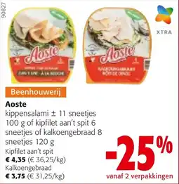Colruyt Aoste Kalkoengebraad aanbieding