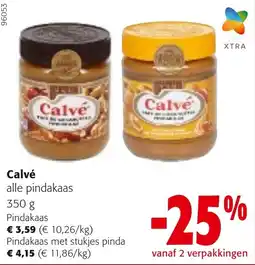 Colruyt Calvé Pindakaas aanbieding