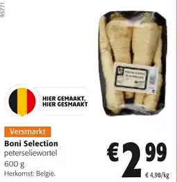 Colruyt Boni Selection peterseliewortel aanbieding