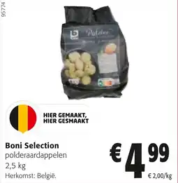 Colruyt Boni Selection polderaardappelen aanbieding