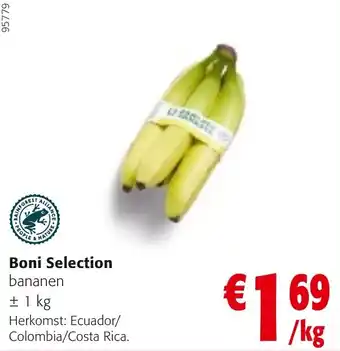 Colruyt Boni Selection bananen aanbieding