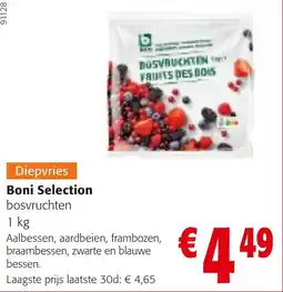 Colruyt Boni Selection bosvruchten aanbieding