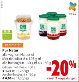 Colruyt Pur Natur Citroen met muesli aanbieding