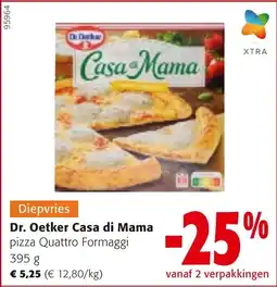 Colruyt Dr. Oetker Casa di Mama pizza Quattro Formaggi aanbieding
