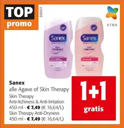 Colruyt Sanex alle Agave of Skin Therapy aanbieding
