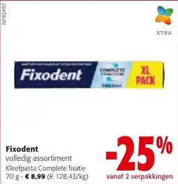 Colruyt Fixodent Kleefpasta Complete fixatie aanbieding