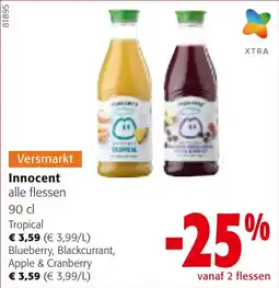 Colruyt Innocent alle flessen aanbieding