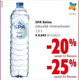 Colruyt SPA Reine Natuurlijk Mineraalwater aanbieding