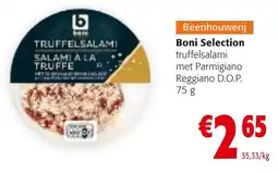 Colruyt Boni Selection truffelsalami met Parmigiano Reggiano D.O.P. aanbieding