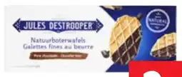 Colruyt Jules Destrooper Natuurboterwafels Pure chocolade aanbieding