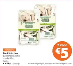 Colruyt Boni Selection Paddenstoelenmix met Kruiden aanbieding